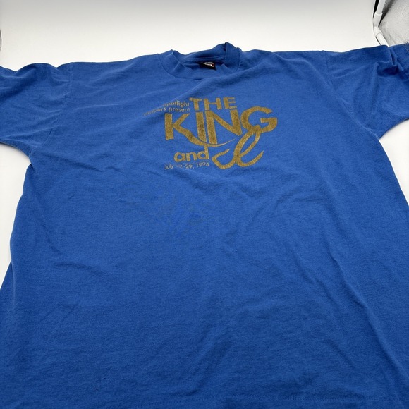 Other - Vintage Single Stitch The King And I Play T-shirt Mens Blue 1994 Made In The USA